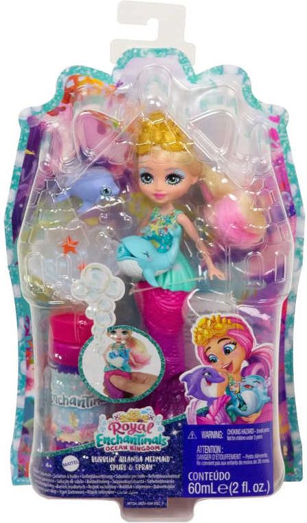 MATTEL Enchantimals Mořské království Bublinková mořská panna bublifukovač - obrázek 2