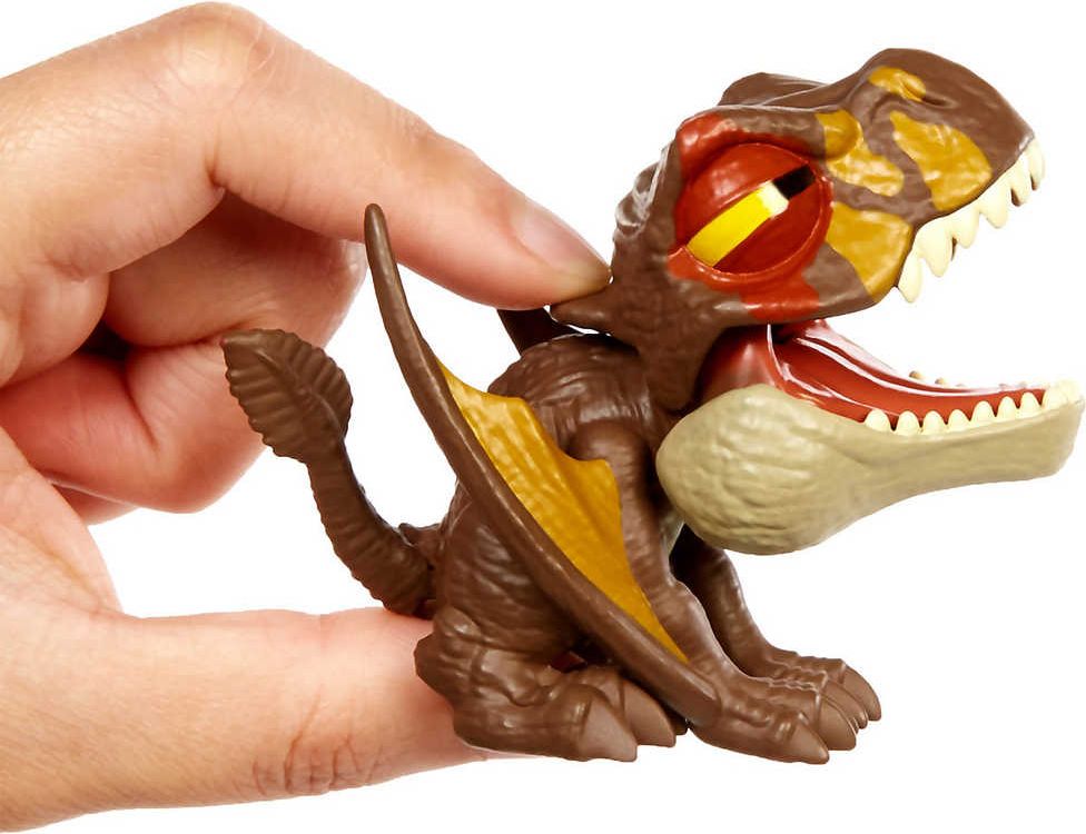 MATTEL JURASSIC WORLD Křídový kemp malý dinosaurus Snap Squad - obrázek 3
