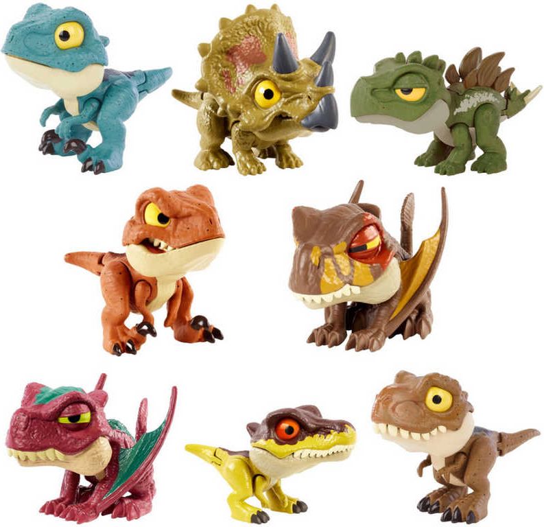 MATTEL JURASSIC WORLD Křídový kemp malý dinosaurus Snap Squad - obrázek 4