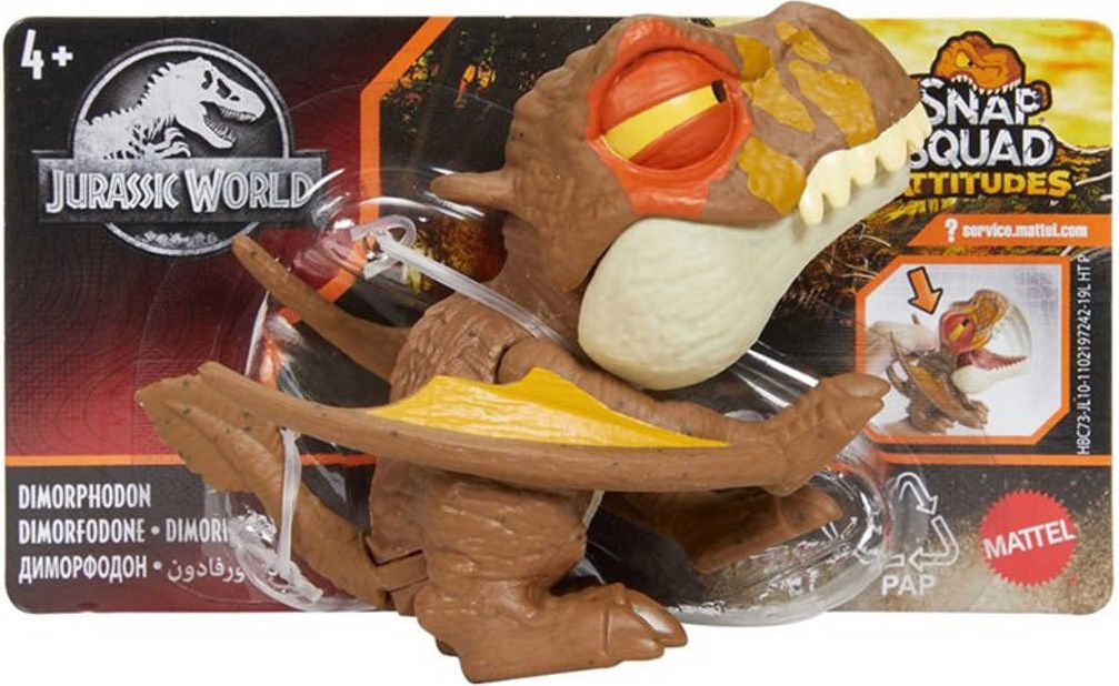MATTEL JURASSIC WORLD Křídový kemp malý dinosaurus Snap Squad - obrázek 14
