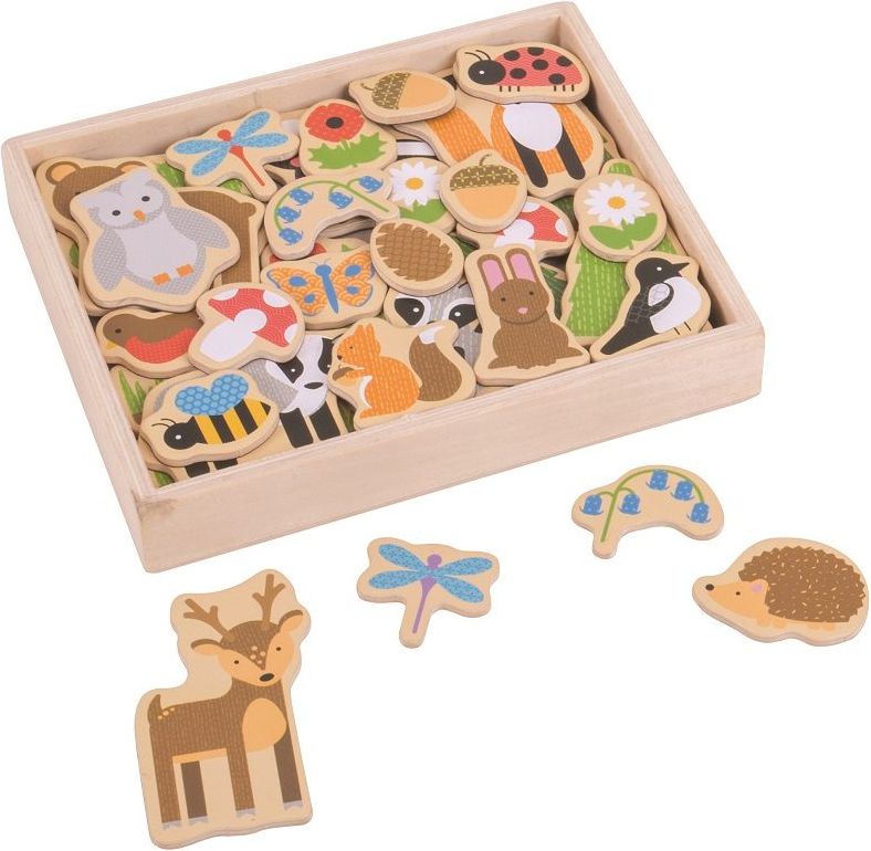 Bigjigs Toys Magnetky lesní zvířátka - obrázek 2