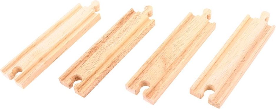 Bigjigs Rail Střední rovné koleje 16cm 4ks - obrázek 1