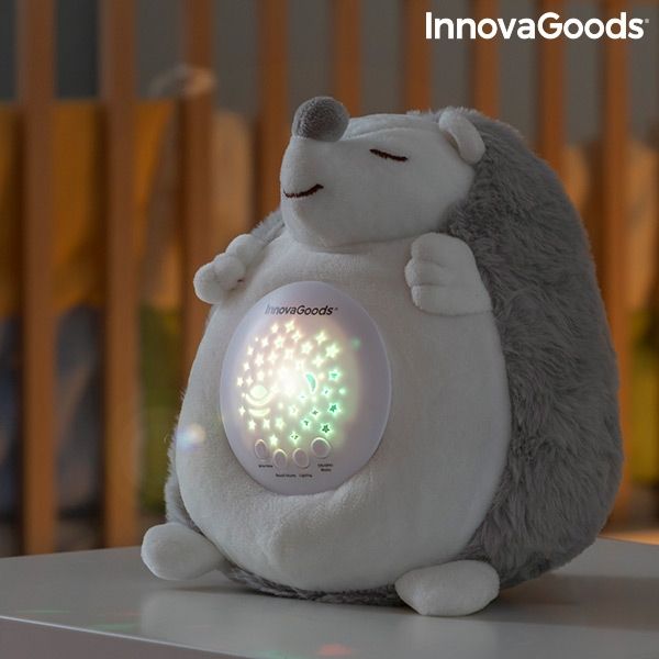Plyšová hračka ježek s bílým šumem a projektorem na noční světlo - InnovaGoods Spikey - obrázek 2