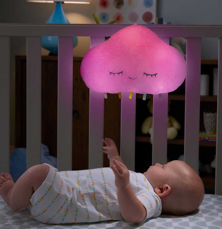 FISHER PRICE Baby usínáček obláček na baterie Světlo Zvuk pro miminko - obrázek 4