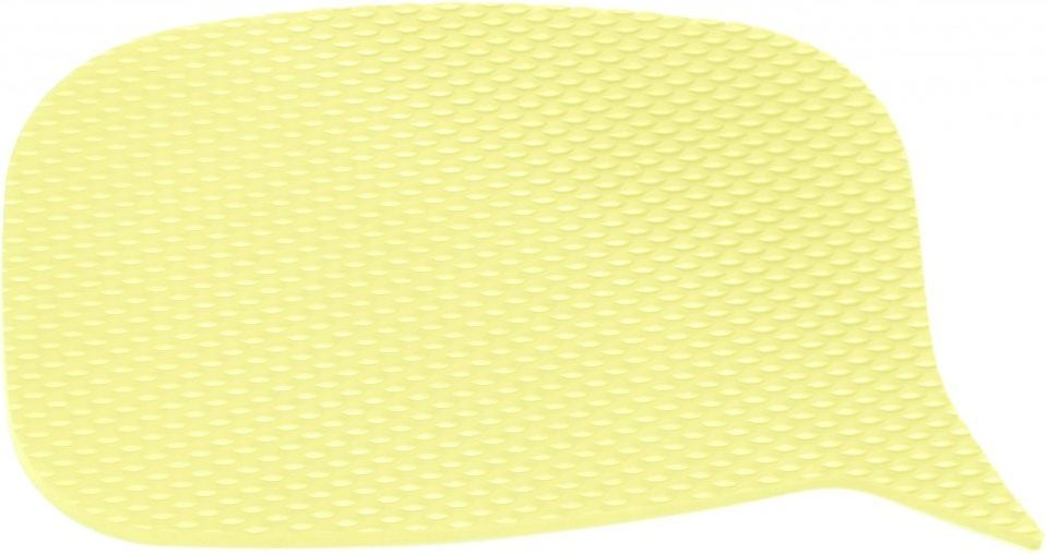 PĚNOVÁ SAMOLEPICÍ NÁSTĚNKA BUBLINA VELKÁ - HRANATÁ - ŽLUTÁ - obrázek 1