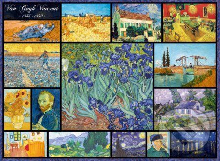 Collage - Vincent Van Gogh - Bluebird - obrázek 1