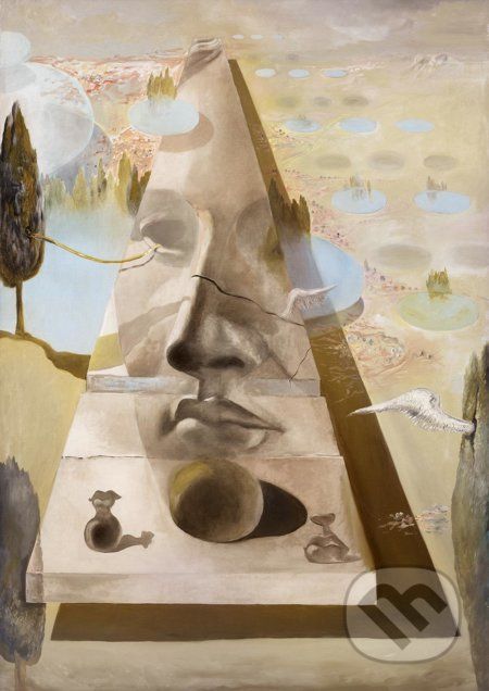 Salvador Dalí - Apparition of the Visage of Aphrodite of Cnidos in a Landscape, c. 1981 - Bluebird - obrázek 1