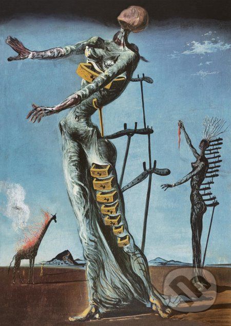 Salvador Dalí - Burning Giraffe, c. 1937 - Bluebird - obrázek 1