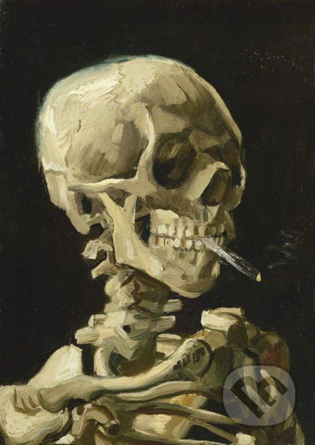 Vincent Van Gogh - Head of a Skeleton with a Burning Cigarette, 1886 - Bluebird - obrázek 1