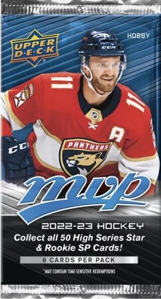 Upper Deck 2022-23 NHL Upper Deck MVP Hobby balíček - hokejové karty - obrázek 1