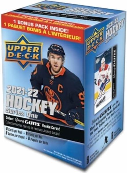Upper Deck 2021-22 NHL Upper Deck Series One Blaster box - hokejové karty - obrázek 1