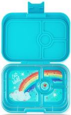 Yumbox Krabička na svačinu - svačinový box Panino - Eighties Aqua Rainbow - obrázek 1
