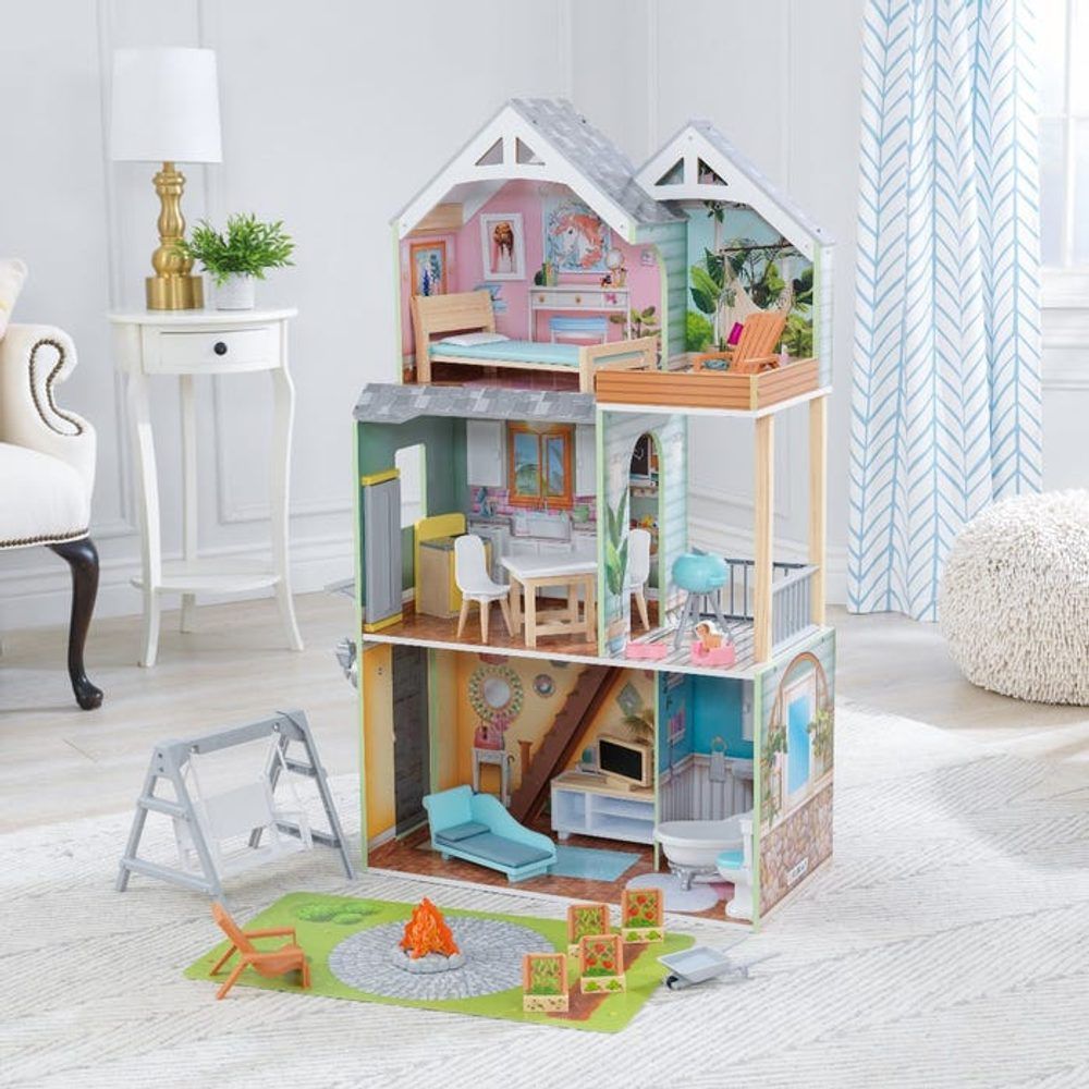 KidKraft Dřevěný domeček Hallie - obrázek 1