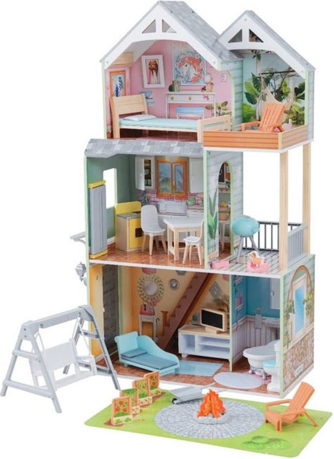 KidKraft Dřevěný domeček Hallie - obrázek 2