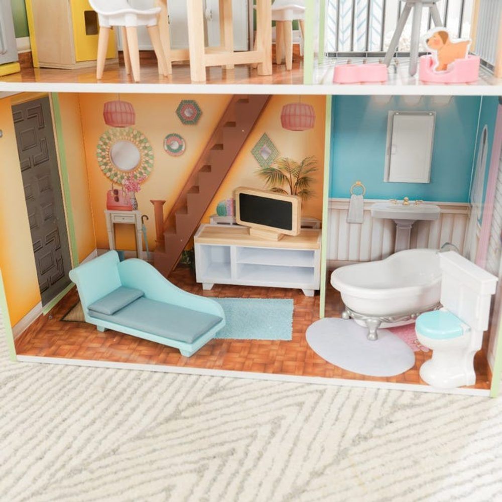 KidKraft Dřevěný domeček Hallie - obrázek 4