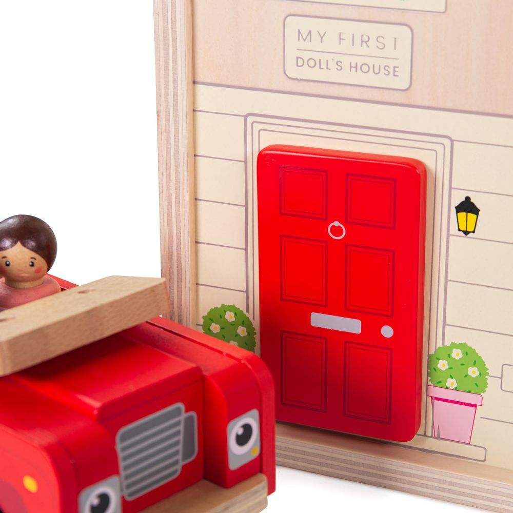 Bigjigs Toys Rozkládací domeček s příslušenstvím - obrázek 2