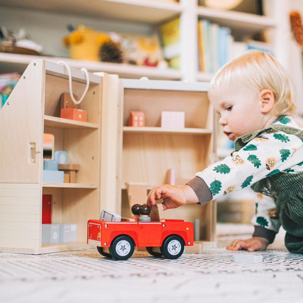 Bigjigs Toys Rozkládací domeček s příslušenstvím - obrázek 3