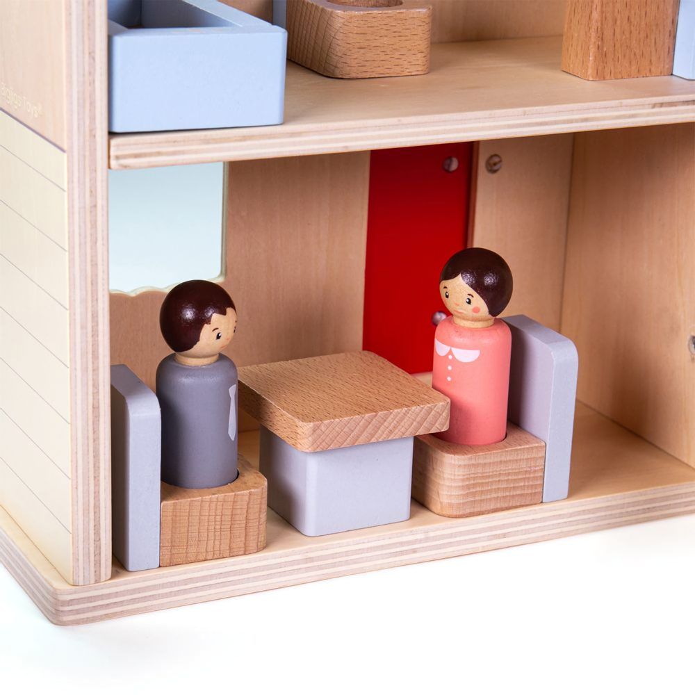 Bigjigs Toys Rozkládací domeček s příslušenstvím - obrázek 5