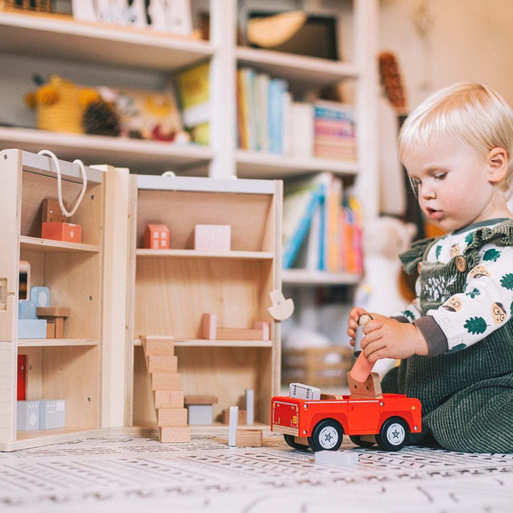 Bigjigs Toys Rozkládací domeček s příslušenstvím - obrázek 6