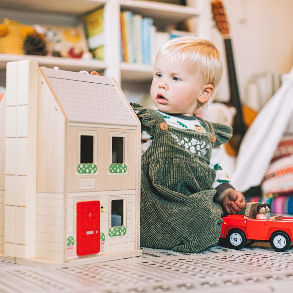 Bigjigs Toys Rozkládací domeček s příslušenstvím - obrázek 8