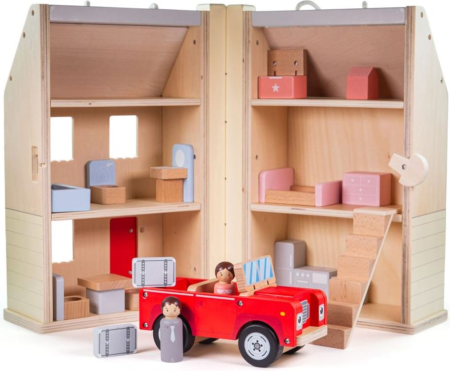 Bigjigs Toys Rozkládací domeček s příslušenstvím - obrázek 11
