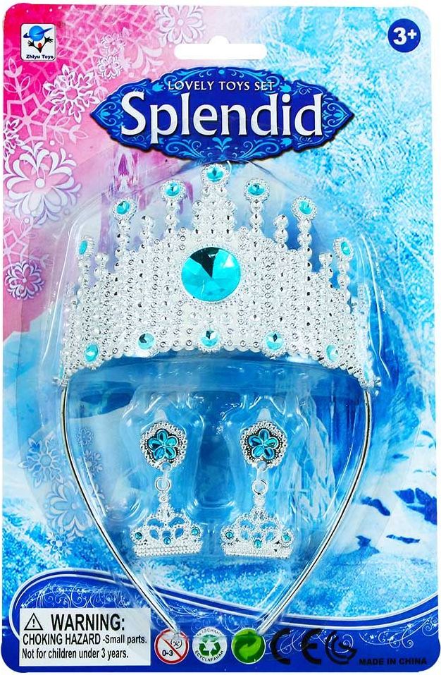 RAPPA Korunka zimní království princezna s náušnicemi - obrázek 1