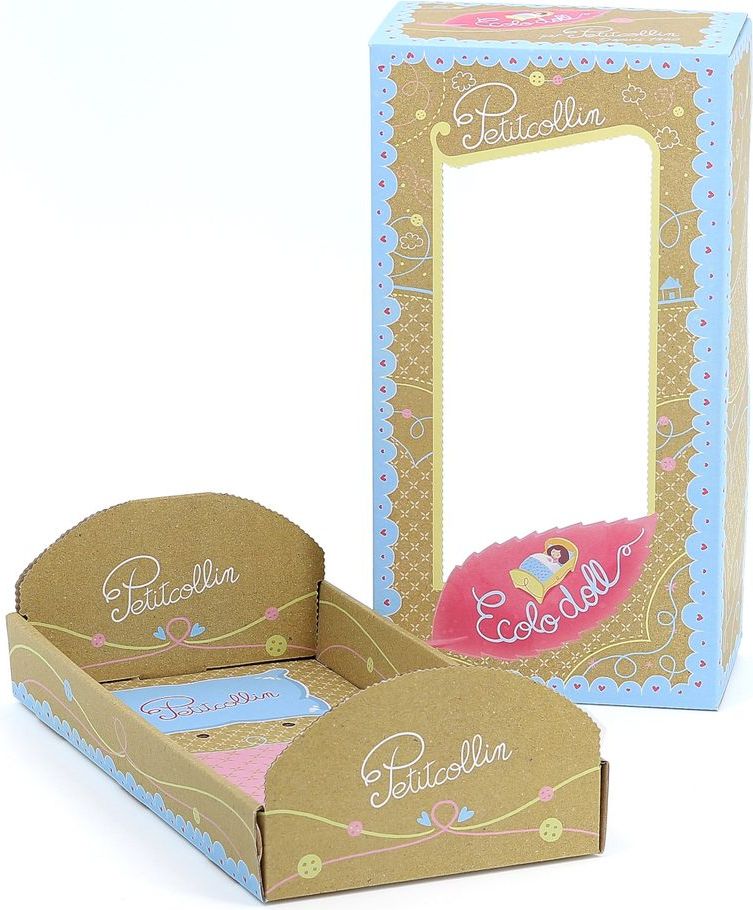 Petitcollin Panenka 28 cm Ecolo doll Bouton d'Or - obrázek 3