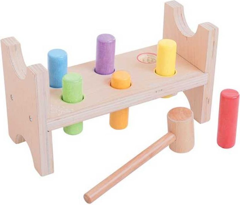 Bigjigs Toys Bigjigs Baby Dřevěná zatloukačka - obrázek 1
