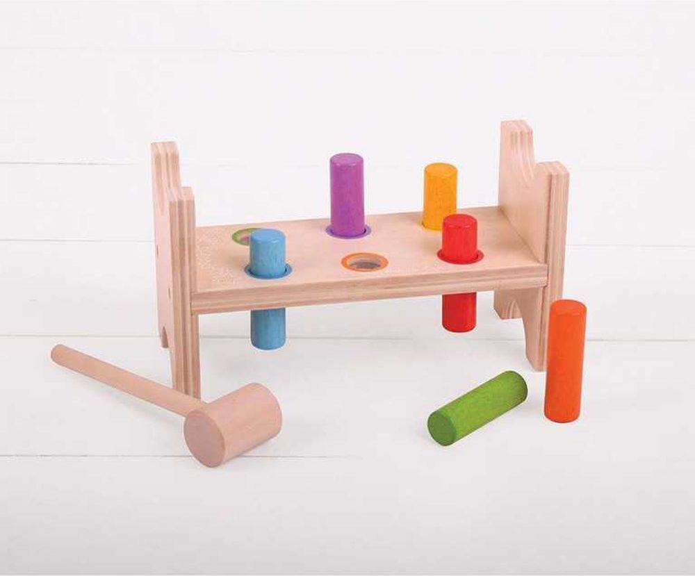 Bigjigs Toys Bigjigs Baby Dřevěná zatloukačka - obrázek 3