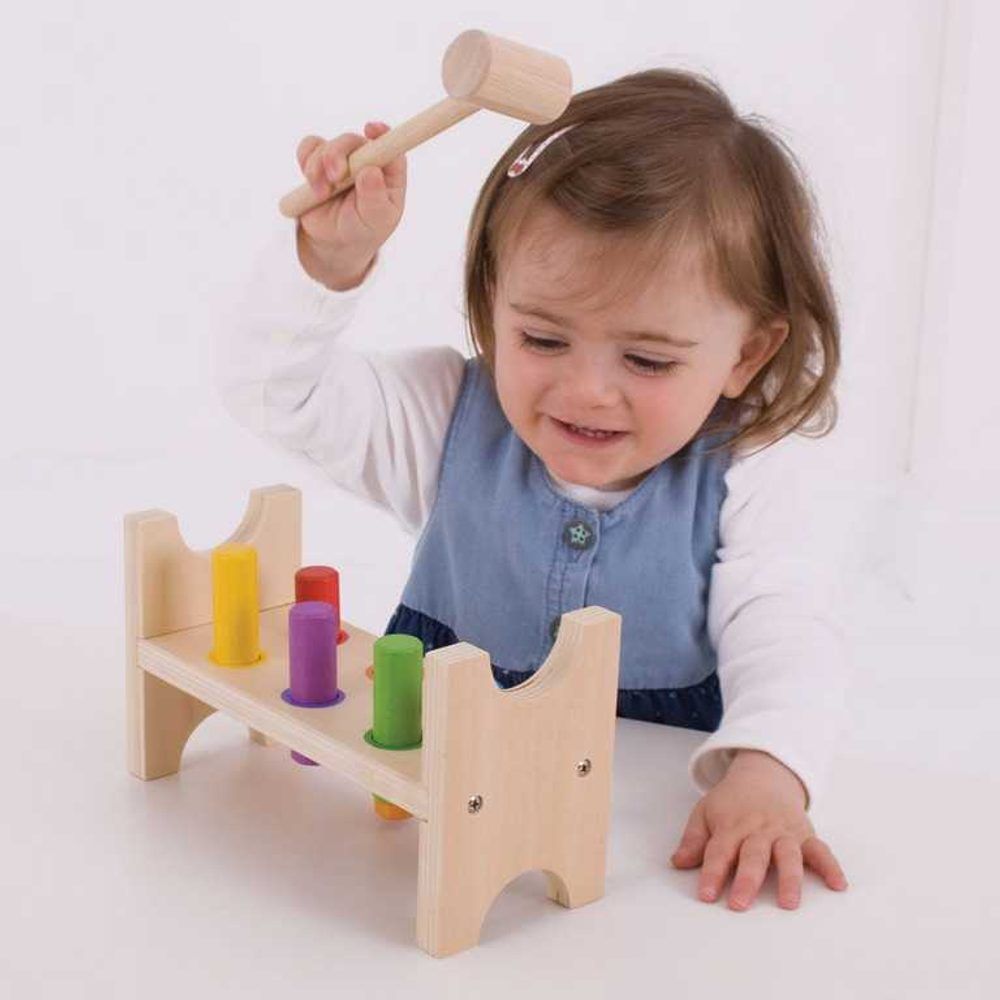 Bigjigs Toys Bigjigs Baby Dřevěná zatloukačka - obrázek 4