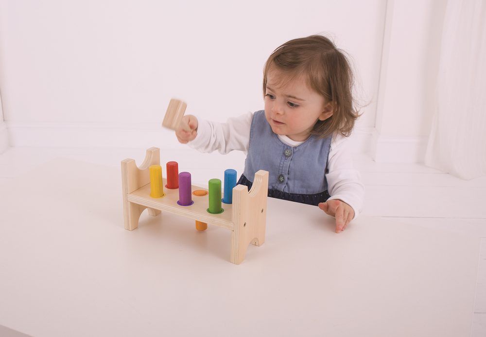 Bigjigs Toys Bigjigs Baby Dřevěná zatloukačka - obrázek 5