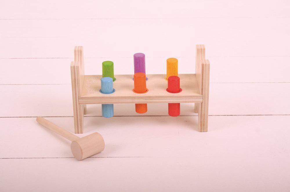 Bigjigs Toys Bigjigs Baby Dřevěná zatloukačka - obrázek 7