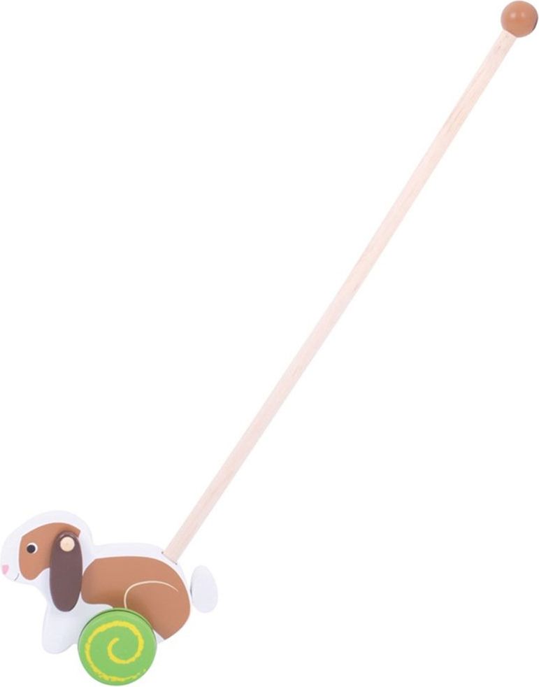 Bigjigs Toys Bigjigs Baby Dřevěný jezdík Králíček - obrázek 2