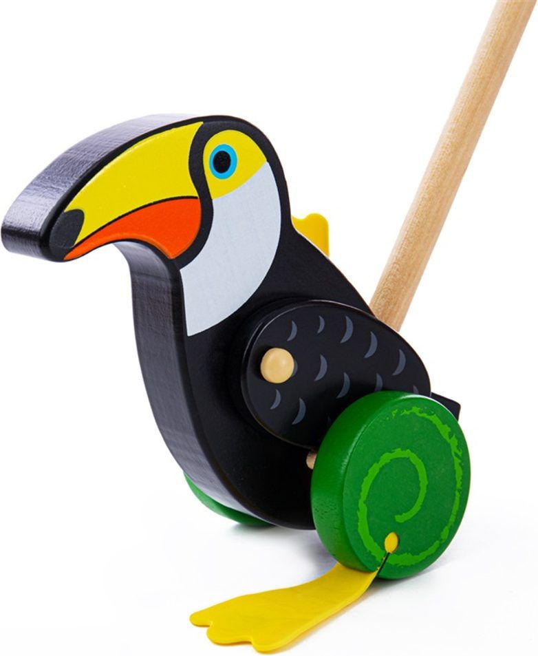 Bigjigs Toys Bigjigs Baby Dřevěný jezdík Tukan - obrázek 2