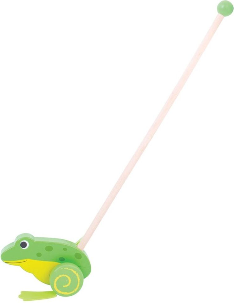 Bigjigs Toys Bigjigs Baby Dřevěný jezdík Žabička - obrázek 2