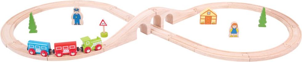 Bigjigs Rail Dřevěná vláčkodráha osmička - obrázek 1