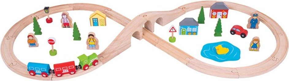 Bigjigs Rail Dřevěná vláčkodráha osmička - obrázek 3