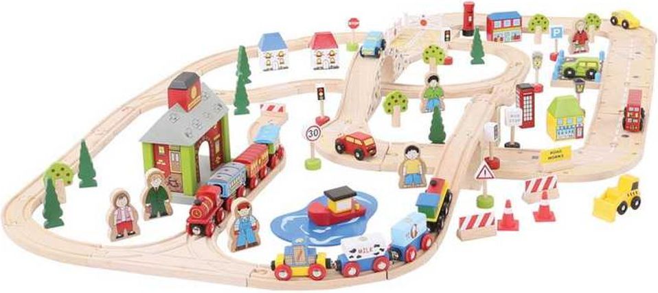Bigjigs Rail Vláčkodráha a autodráha - obrázek 1
