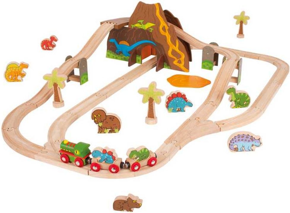 Bigjigs Rail Dřevěná vláčkodráha dinosauří - obrázek 5