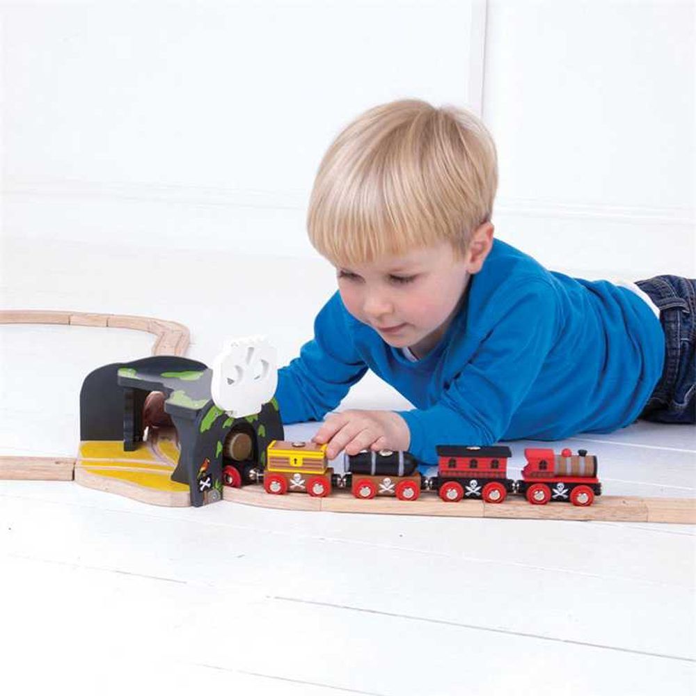 Bigjigs Rail Tunel s výhybkou jeskyně lebka - obrázek 4