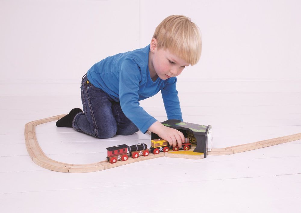 Bigjigs Rail Tunel s výhybkou jeskyně lebka - obrázek 6