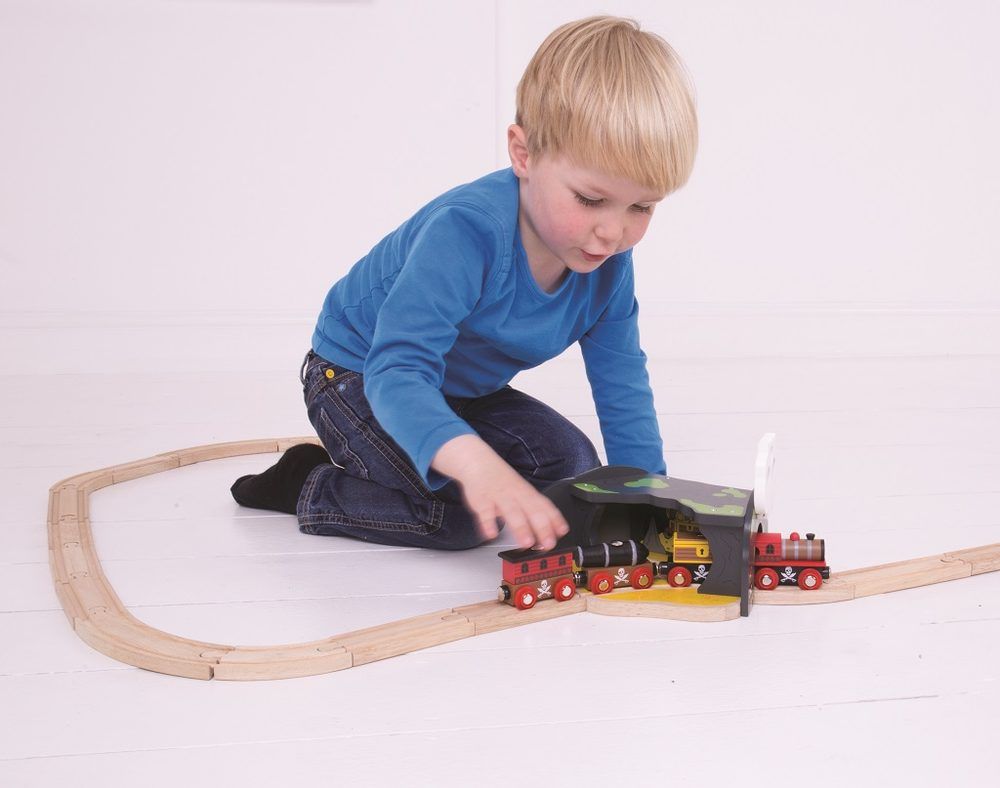 Bigjigs Rail Tunel s výhybkou jeskyně lebka - obrázek 7