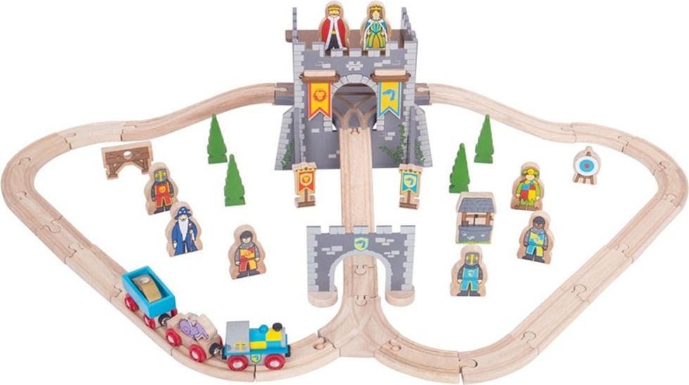 Bigjigs Rail Dřevěná vláčkodráha Středověk - obrázek 1