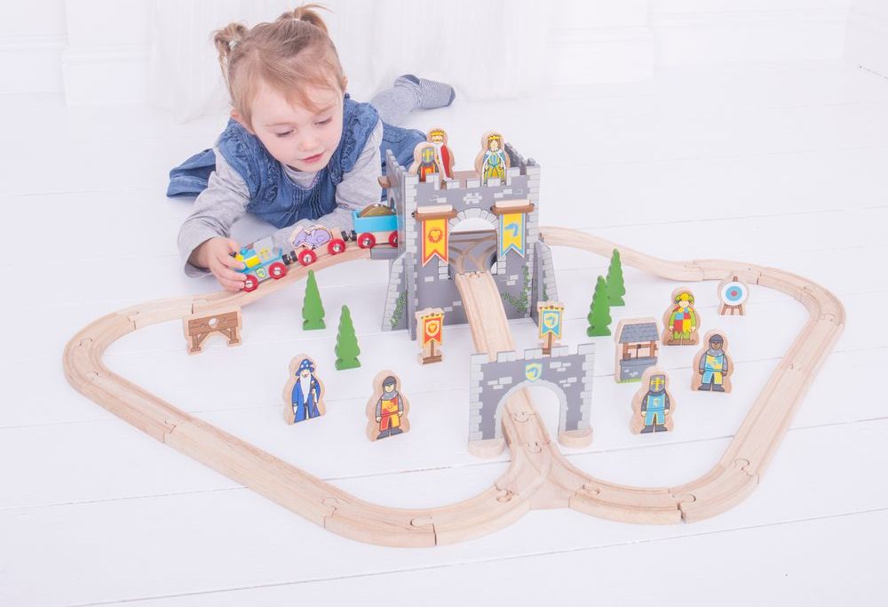 Bigjigs Rail Dřevěná vláčkodráha Středověk - obrázek 2