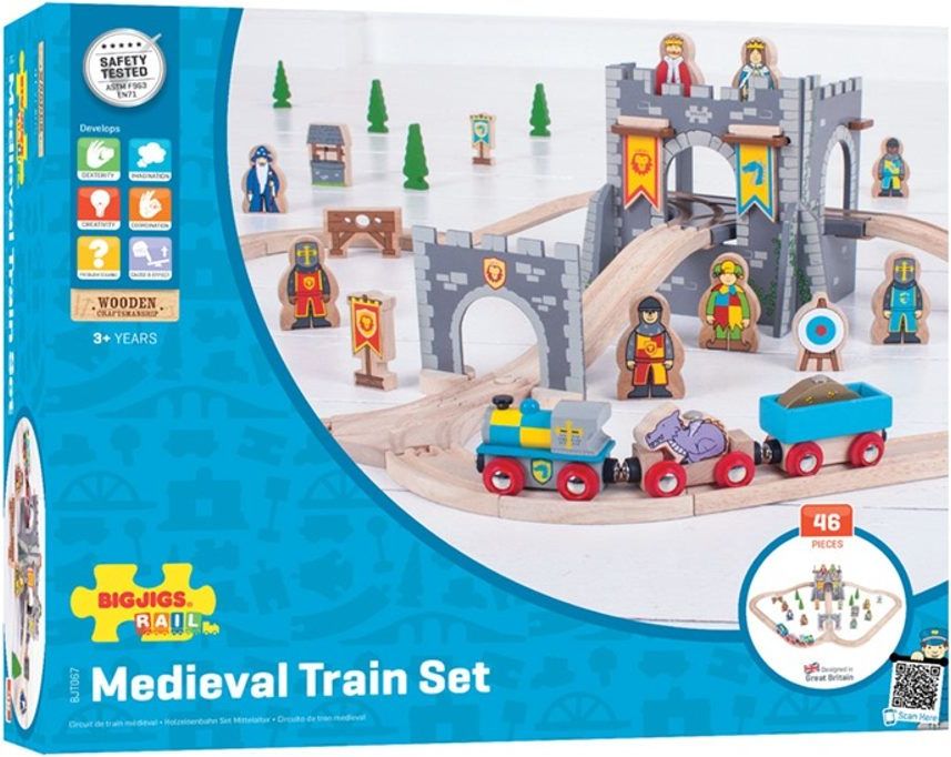Bigjigs Rail Dřevěná vláčkodráha Středověk - obrázek 3