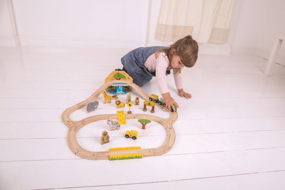 Bigjigs Rail Dřevěná vláčkodráha Safari - obrázek 2