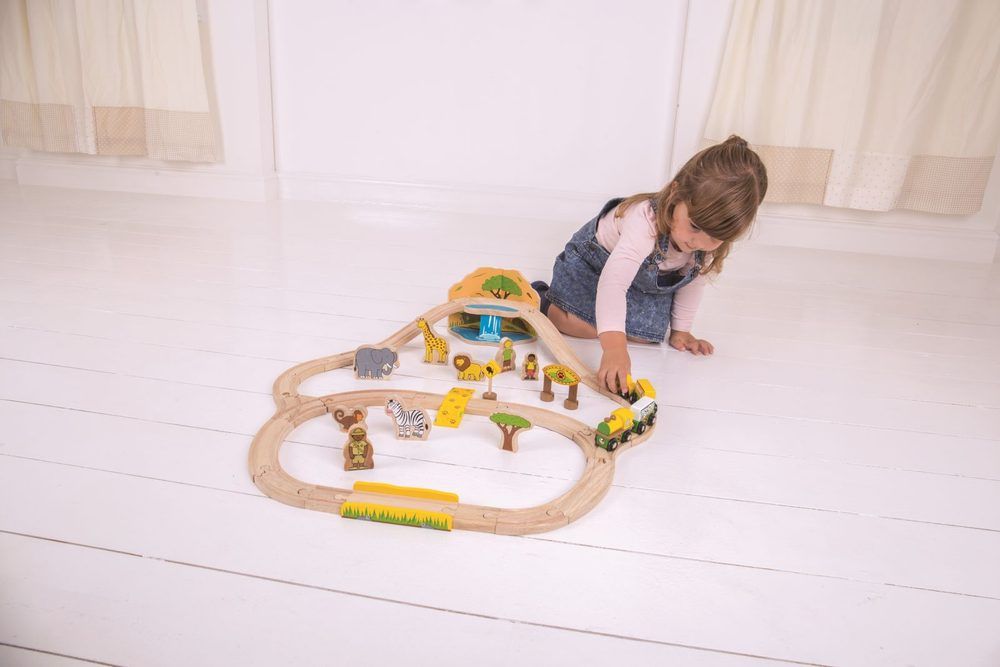 Bigjigs Rail Dřevěná vláčkodráha Safari - obrázek 3