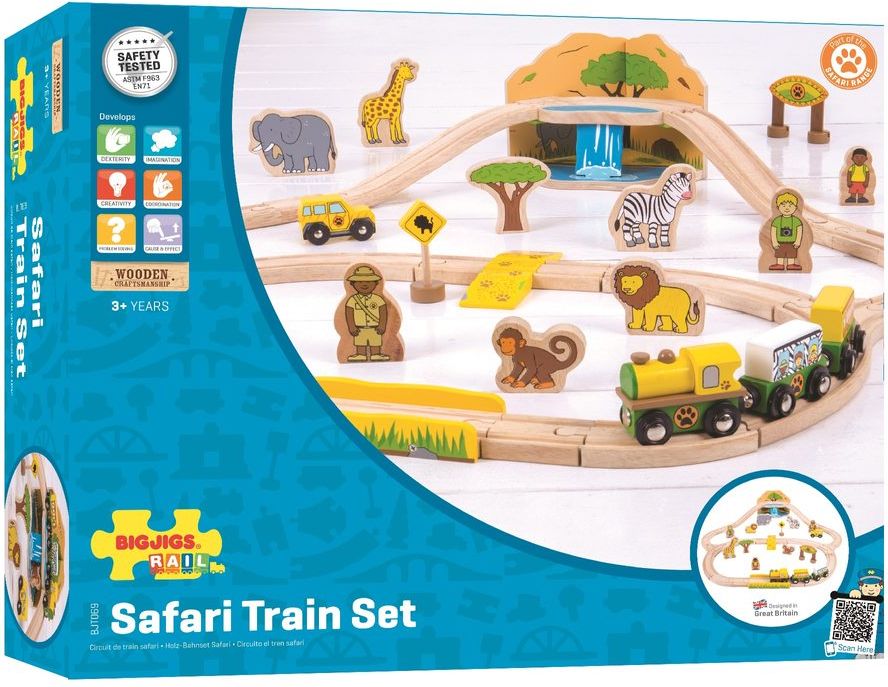 Bigjigs Rail Dřevěná vláčkodráha Safari - obrázek 6