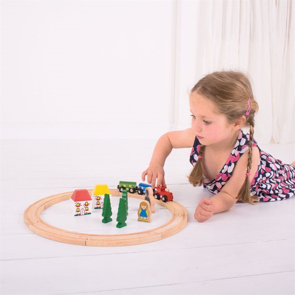 Bigjigs Rail Moje první vláčkodráha 20 dílů - obrázek 2