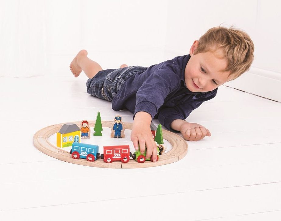 Bigjigs Rail Moje první vláčkodráha 20 dílů - obrázek 5